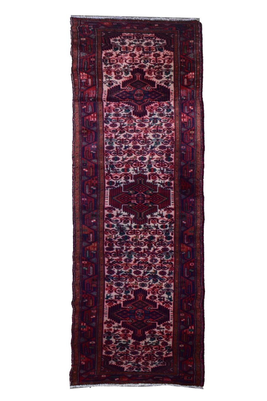 3 x 9 ft Handmade runner rug from Anatolian design Turkish wool carpet SHR1006