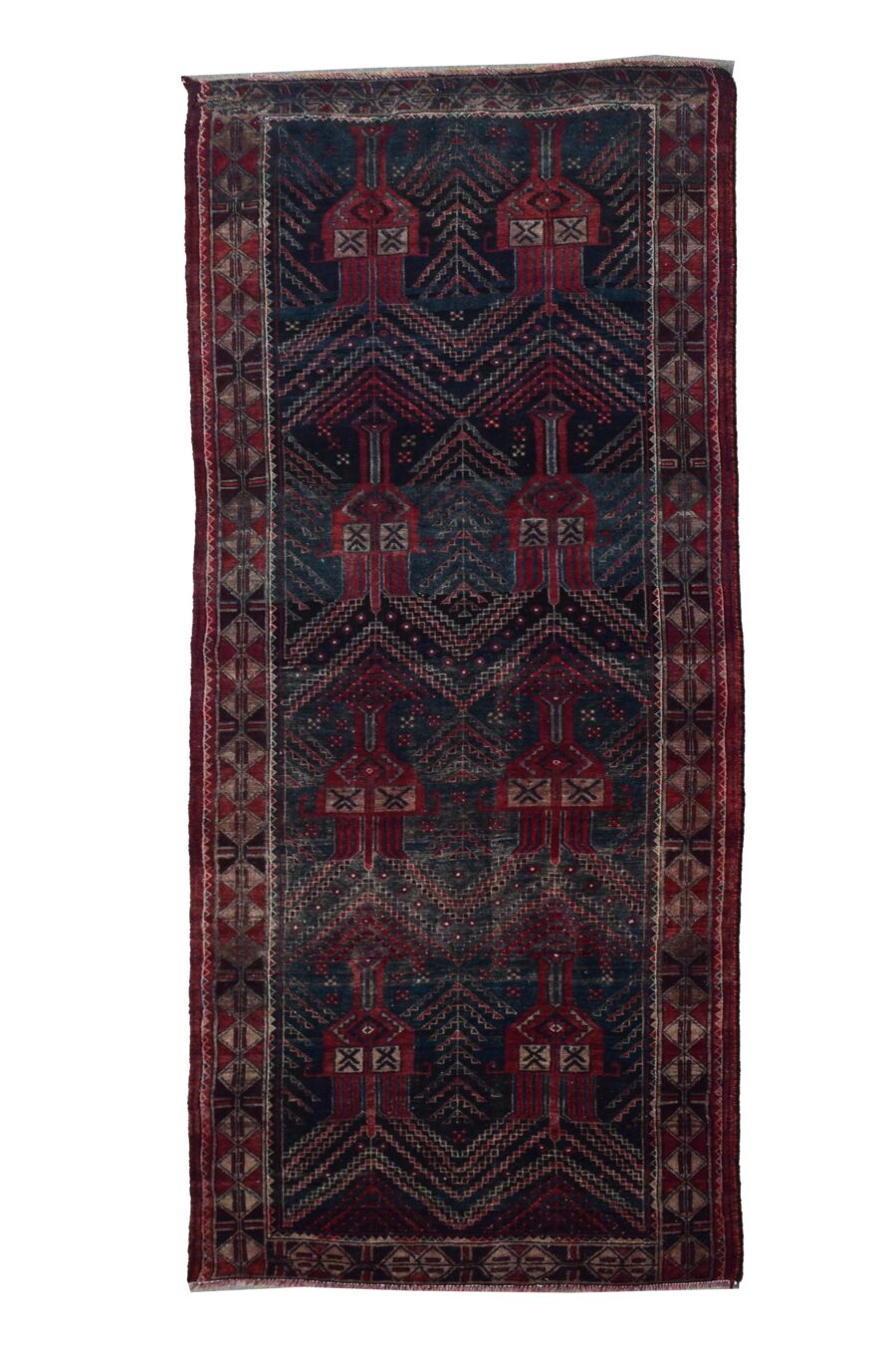 4 x 9 ft Handmade rug from Anatolian design Turkish wool carpet SHR1010