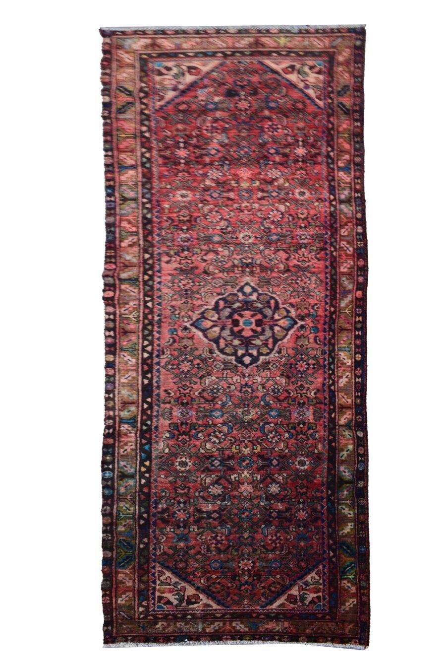 3 x 10 ft Handmade runner rug from Anatolian design Turkish wool carpet SHR1032