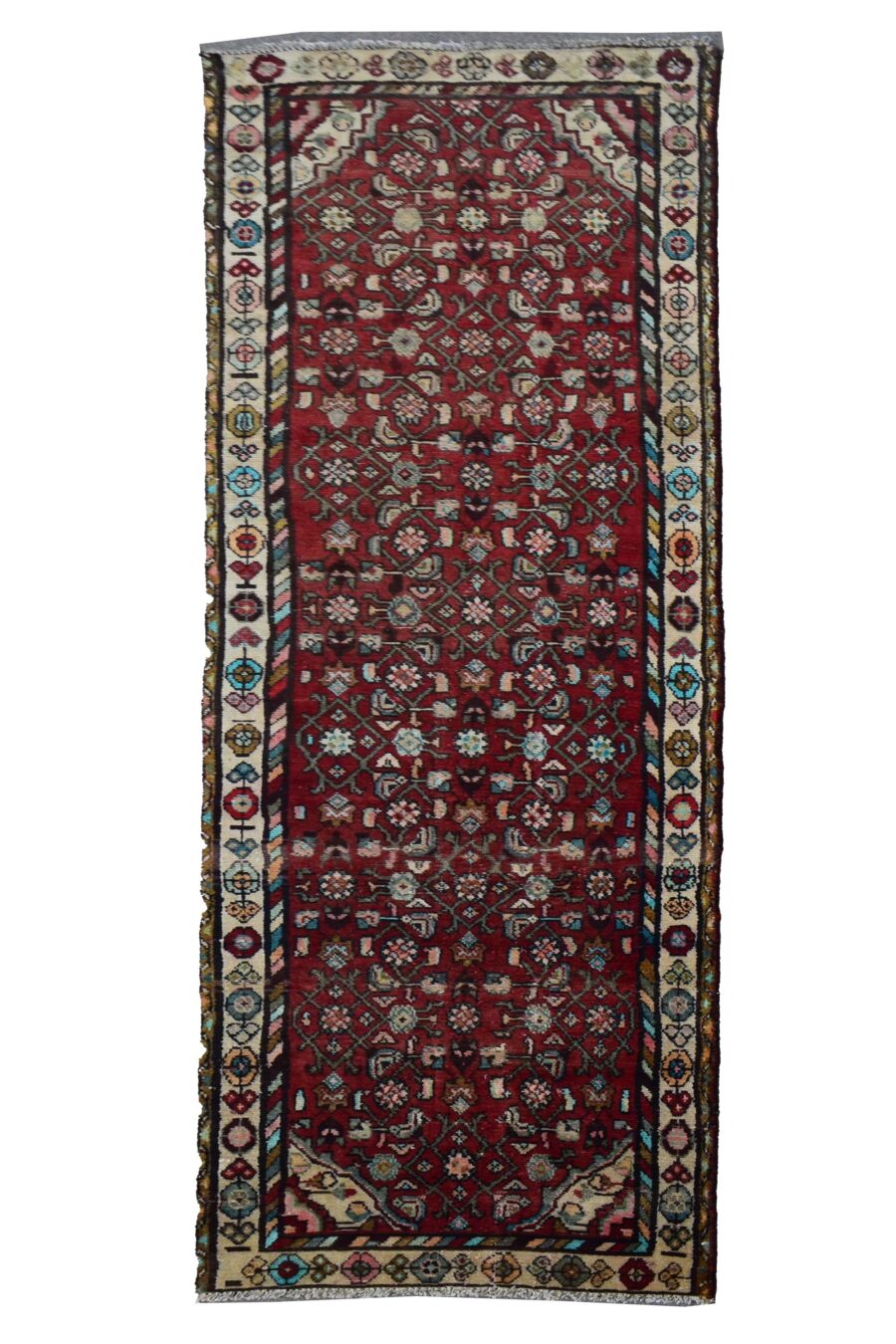 3 x 9 ft Handmade runner rug from Anatolian design Turkish wool carpet SHR1045