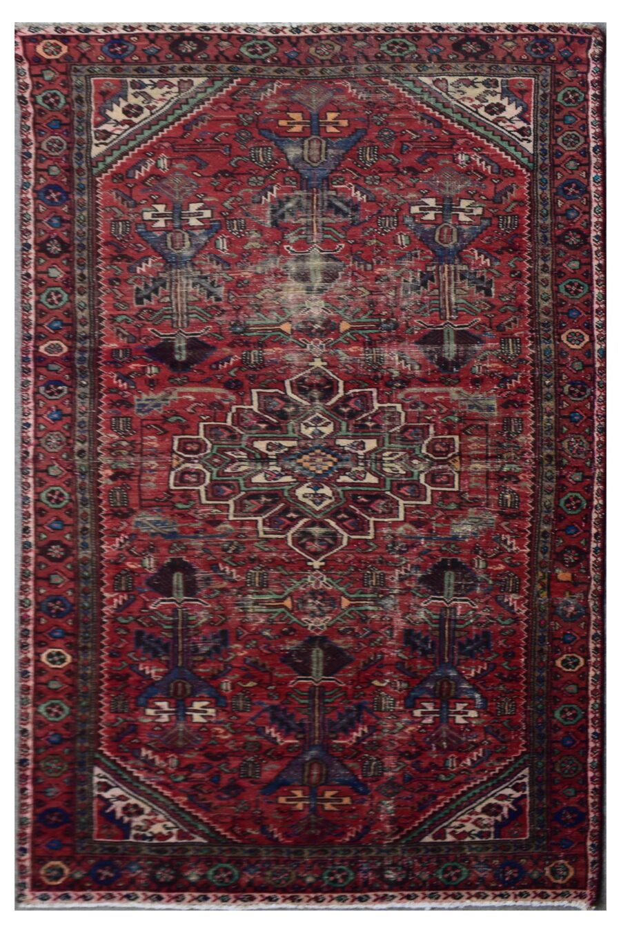 4 x 9 ft Handmade rug from Anatolian design Turkish wool carpet SHR1065