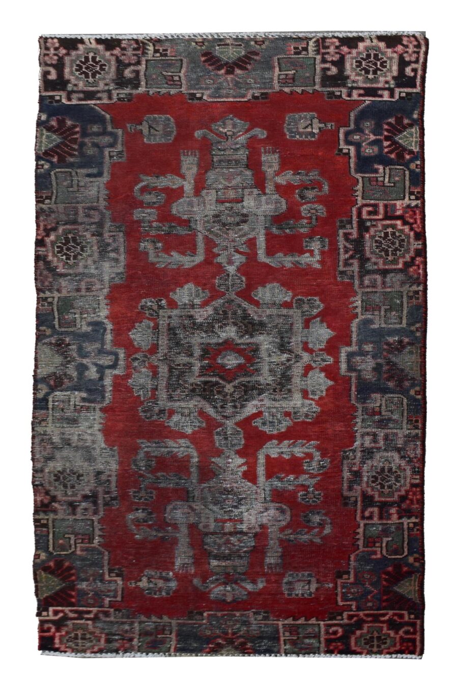 3 x 7 ft Handmade rug from Anatolian design Turkish wool carpet SHR983