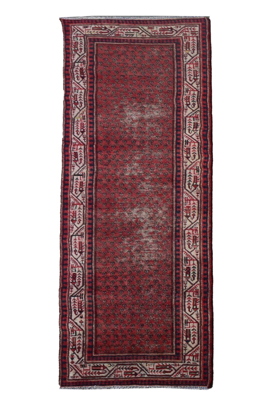 3 x 10 ft Handmade runner rug from Anatolian design Turkish wool carpet SHR986