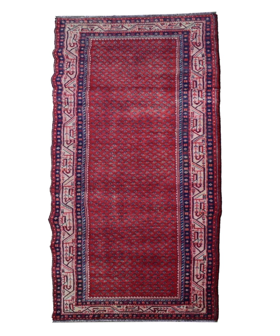 4 x 10 ft Handmade runner rug from Anatolian design Turkish wool carpet SHR990