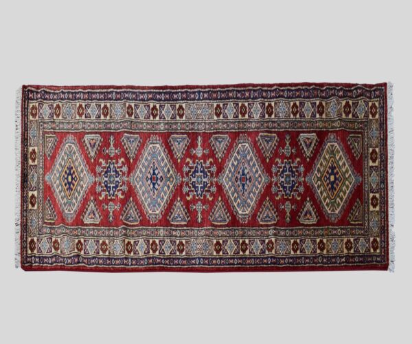 3 x 9 ft Super Kazak runner Rug from Afghanistan KZK606