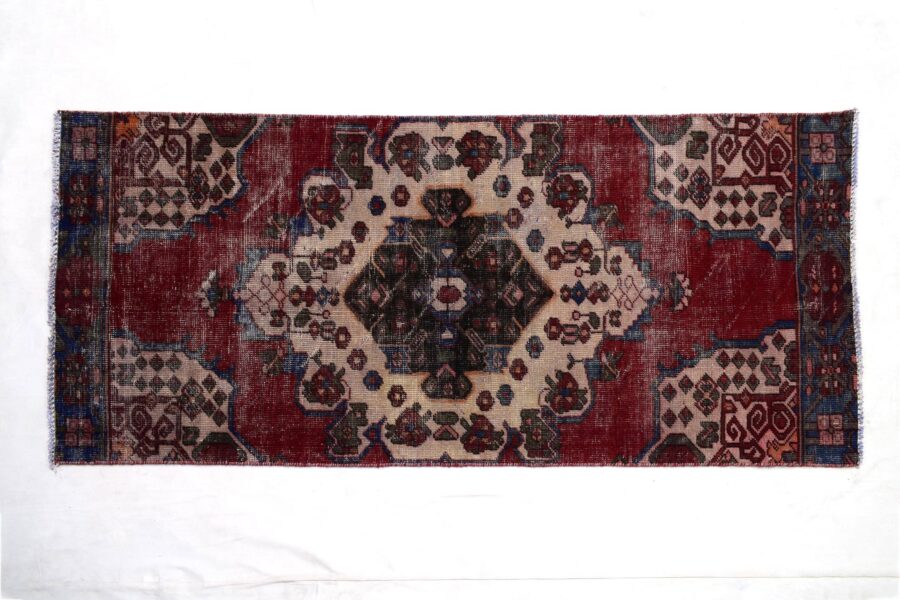 3x6 ft Handmade area rug from Anatolian design Turkish wool carpet SHR1387, Vintage rug, Antique rug,  Area rug, Organic wool rug