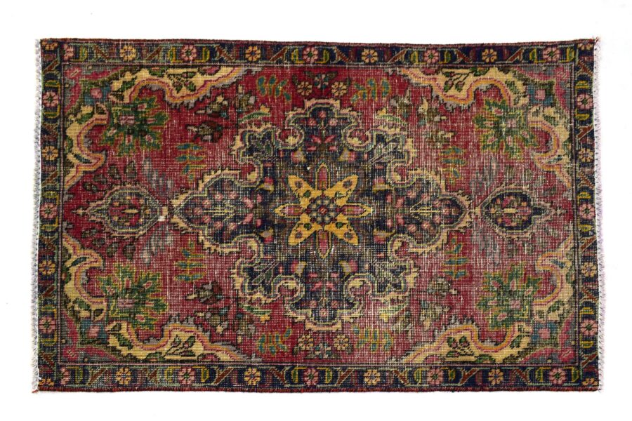 3x4 ft Handmade area rug from Anatolian design Turkish wool carpet SHR1388, Vintage rug, Antique rug,  Area rug, Organic wool rug