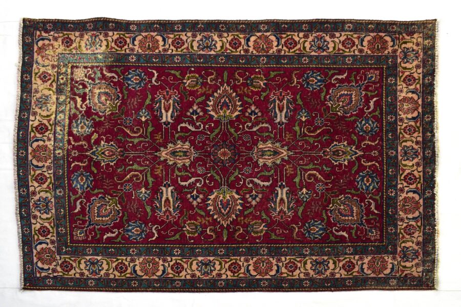 4x6 ft Handmade area rug from Anatolian design Turkish wool carpet SHR1415, Vintage rug, Antique rug,  Area rug, Organic wool rug