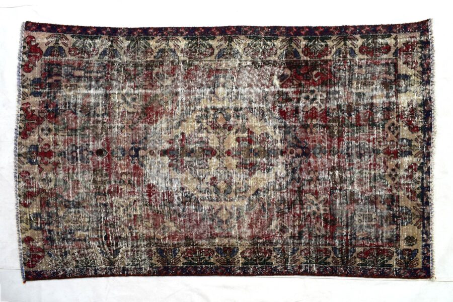 4x6 ft Handmade area rug from Anatolian design Turkish wool carpet SHR1419, Vintage rug, Antique rug,  Area rug, Organic wool rug