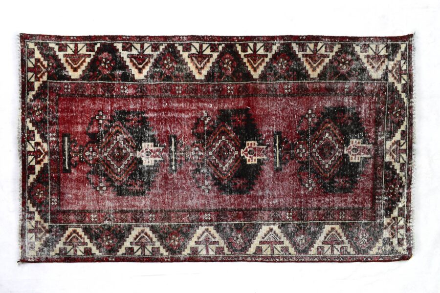 4x6 ft Handmade area rug from Anatolian design Turkish wool carpet SHR1454, Vintage rug, Antique rug,  Area rug, Organic wool rug