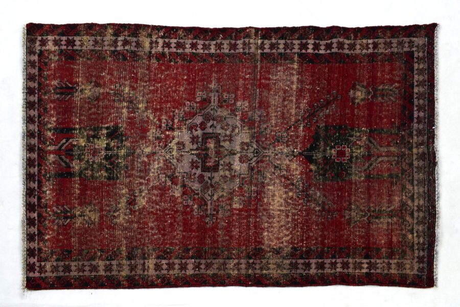 4x6 ft Handmade area rug from Anatolian design Turkish wool carpet SHR1470, Vintage rug, Antique rug,  Area rug, Organic wool rug