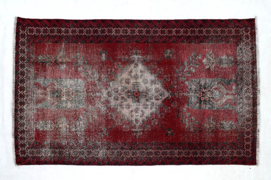 4x6 ft Handmade area rug from Anatolian design Turkish wool carpet SHR1472, Vintage rug, Antique rug,  Area rug, Organic wool rug