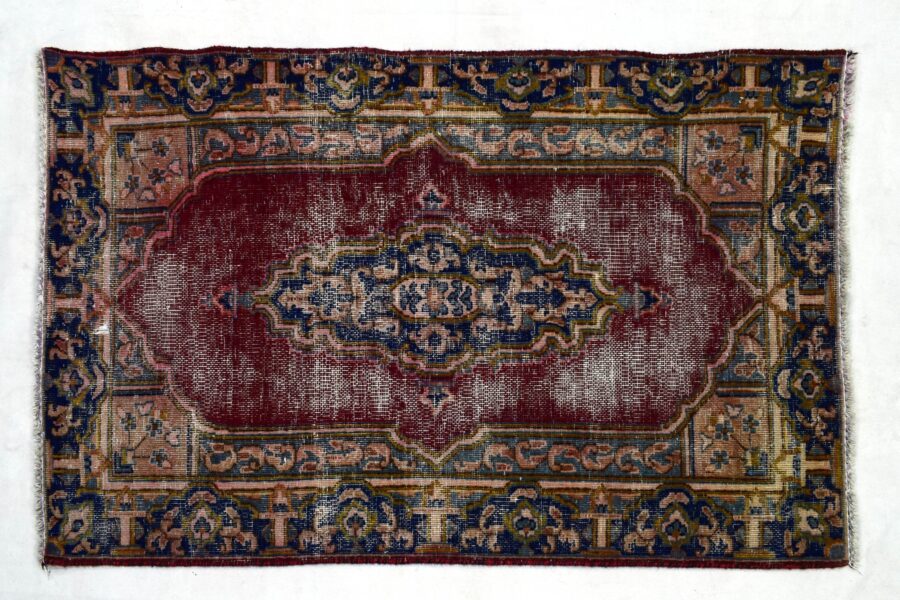 2x5 ft Handmade area rug from Anatolian design Turkish wool carpet SHR1474, Vintage rug, Antique rug,  Area rug, Organic wool rug