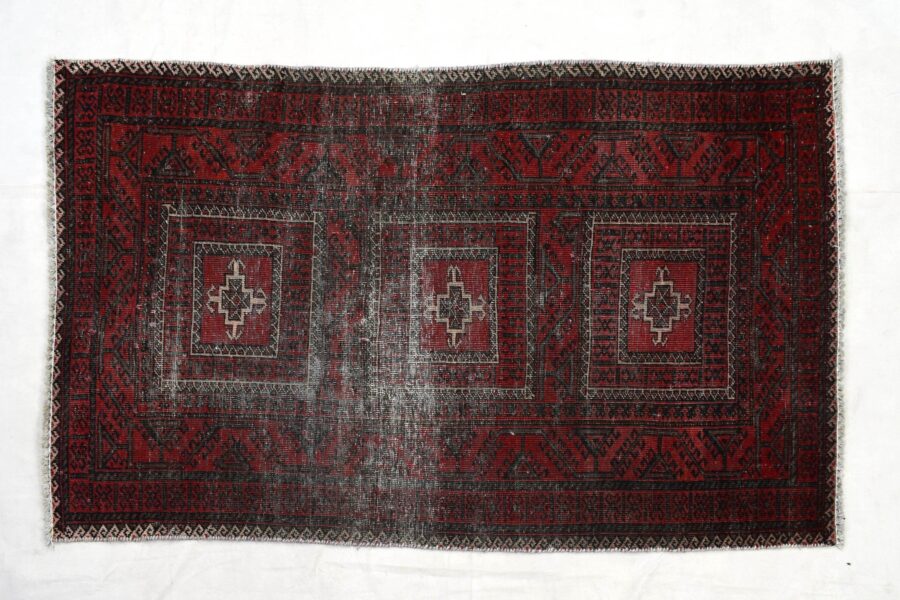 3x5 ft Handmade area rug from Anatolian design Turkish wool carpet SHR1491, Vintage rug, Antique rug,  Area rug, Organic wool rug