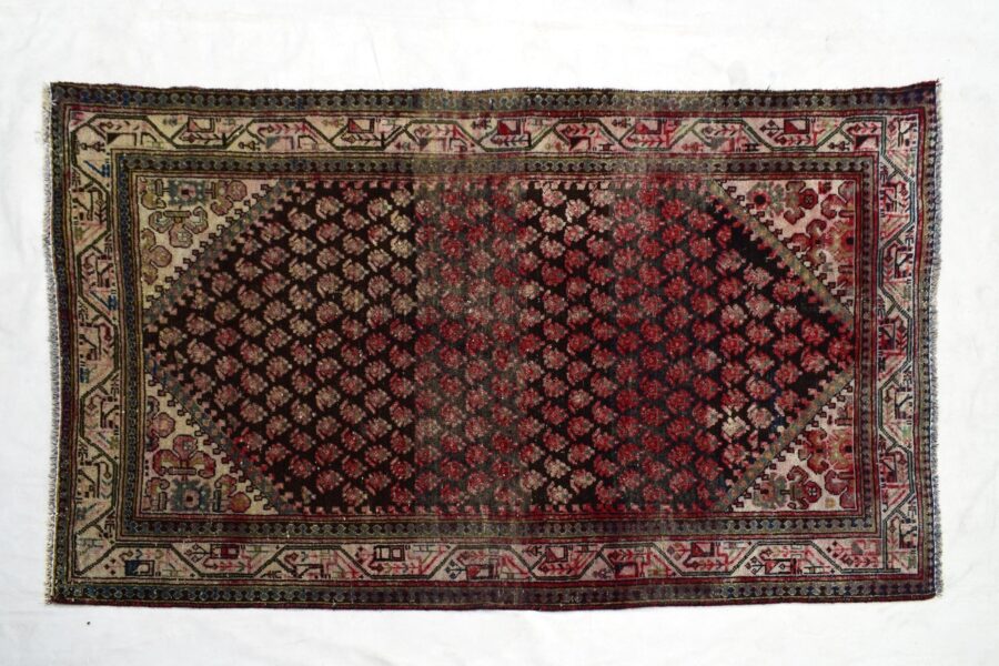 4x6 ft Handmade area rug from Anatolian design Turkish wool carpet SHR1389, Vintage rug, Antique rug,  Area rug, Organic wool rug