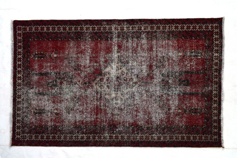 4x6 ft Handmade area rug from Anatolian design Turkish wool carpet SHR1402, Vintage rug, Antique rug,  Area rug, Organic wool rug