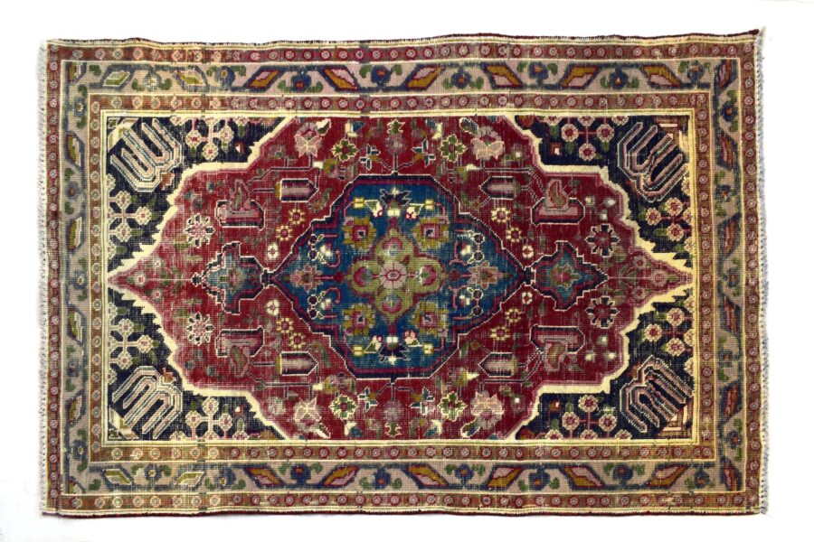 4x6 ft Handmade area rug from Anatolian design Turkish wool carpet SHR1405, Vintage rug, Antique rug,  Area rug, Organic wool rug