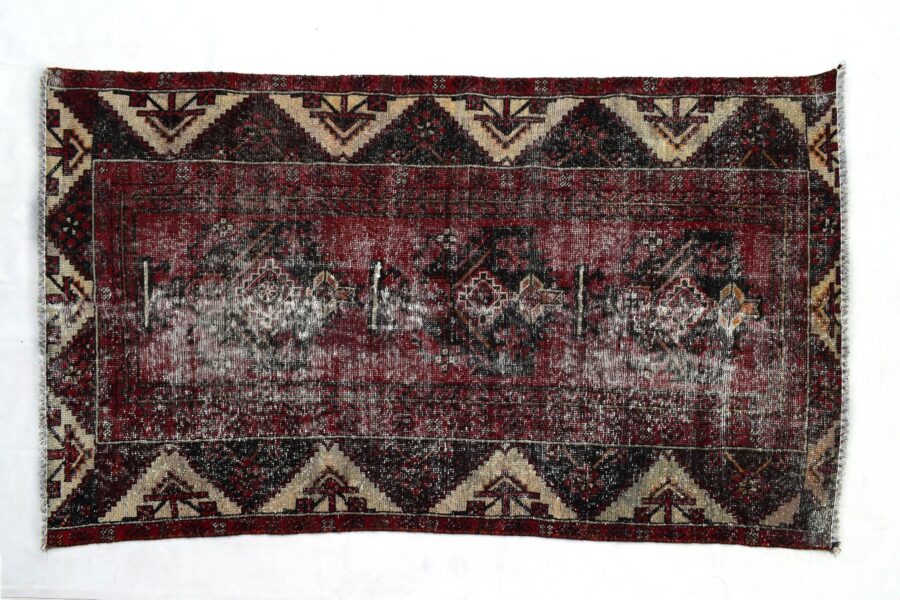 4x6 ft Handmade area rug from Anatolian design Turkish wool carpet SHR1428, Vintage rug, Antique rug,  Area rug, Organic wool rug