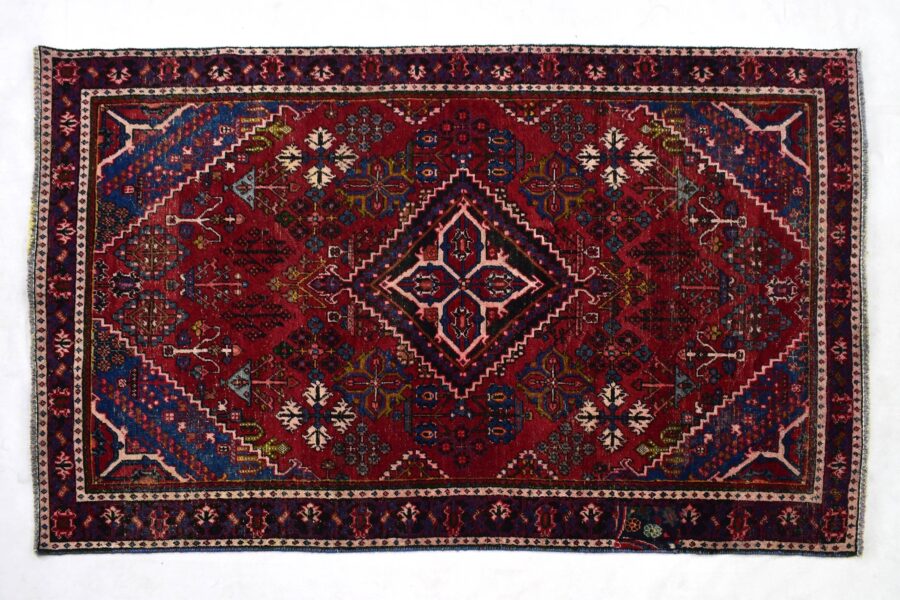 4x7 ft Handmade area rug from Anatolian design Turkish wool carpet SHR1449, Vintage rug, Antique rug,  Area rug, Organic wool rug