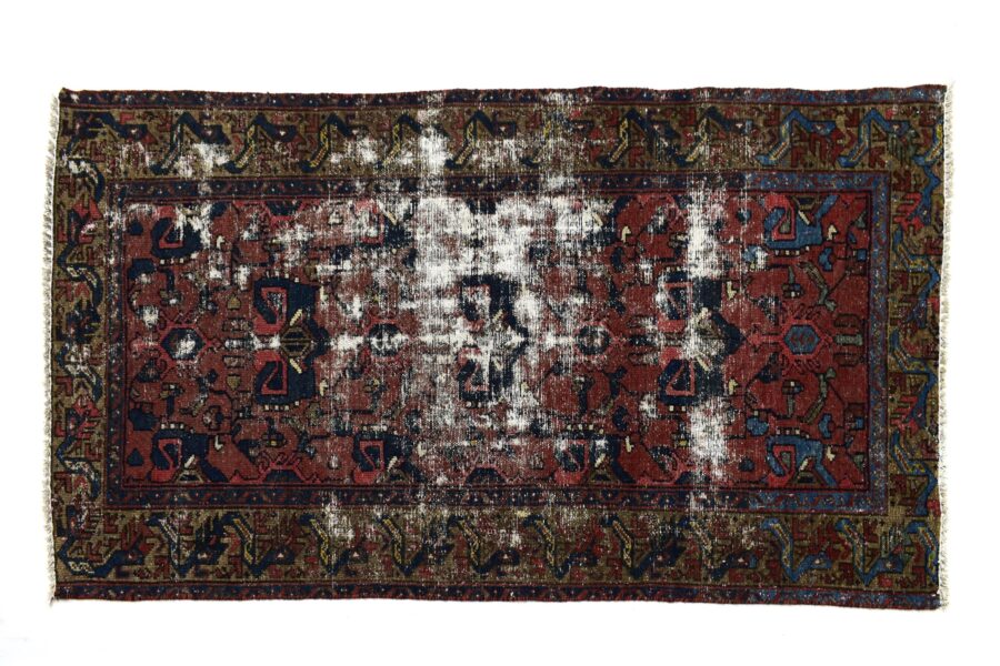 3x5 ft Handmade area rug from Anatolian design Turkish wool carpet SHR1453, Vintage rug, Antique rug,  Area rug, Organic wool rug