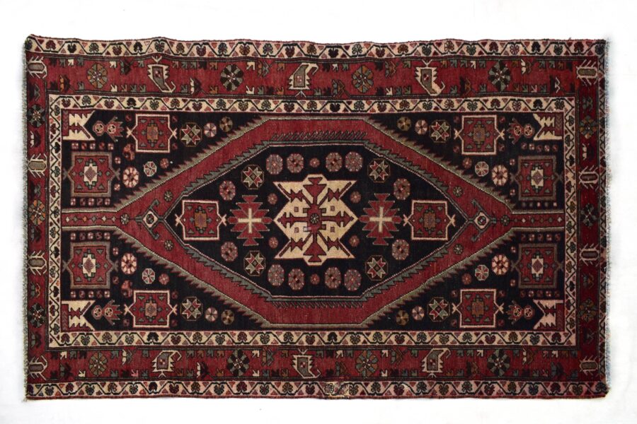 4x6 ft Handmade area rug from Anatolian design Turkish wool carpet SHR1463, Vintage rug, Antique rug,  Area rug, Organic wool rug