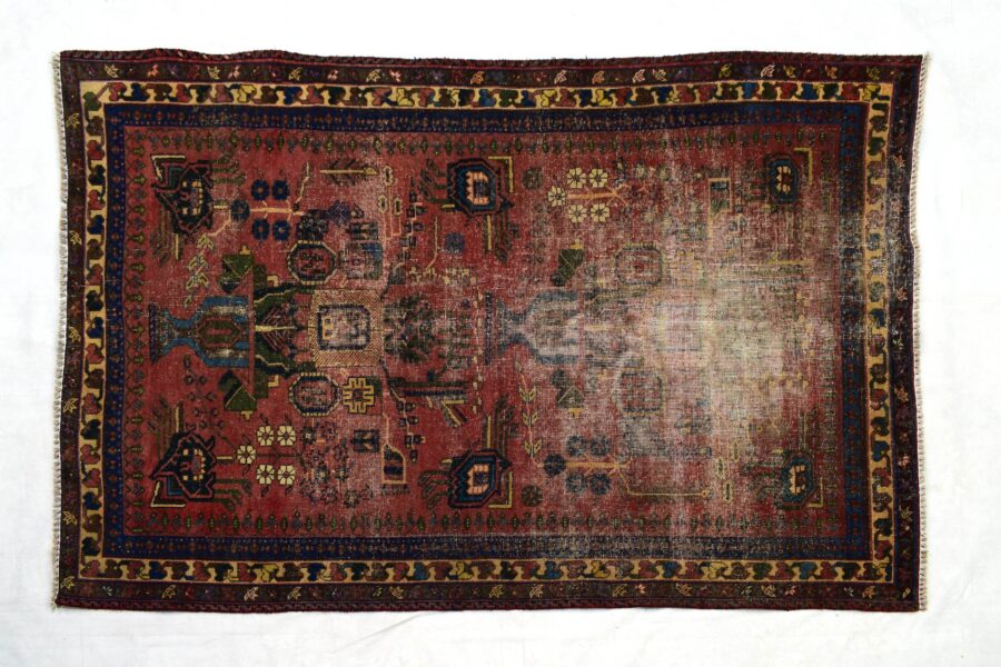 4x6 ft Handmade area rug from Anatolian design Turkish wool carpet SHR1509, Vintage rug, Antique rug,  Area rug, Organic wool rug