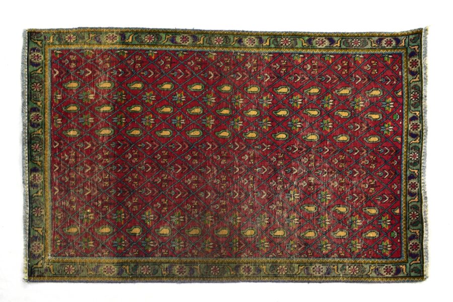 3x5 ft Handmade area rug from Anatolian design Turkish wool carpet SHR1479, Vintage rug, Antique rug,  Area rug, Organic wool rug