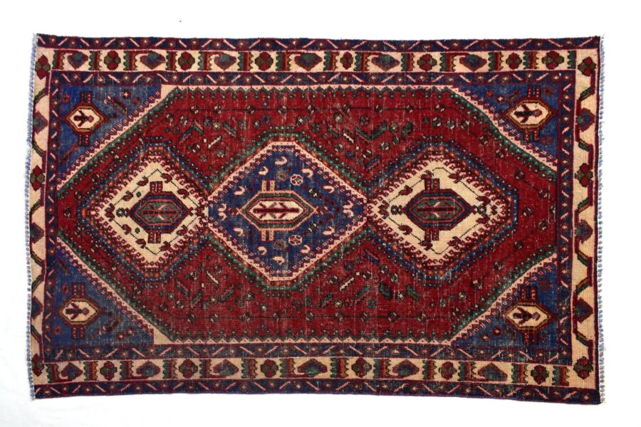 5x6 ft Handmade area rug from Anatolian design Turkish wool carpet SHR1485, Vintage rug, Antique rug,  Area rug, Organic wool rug