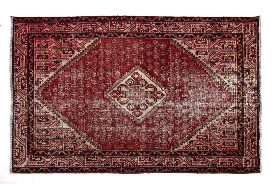 4x6 ft Handmade area rug from Anatolian design Turkish wool carpet SHR1497, Vintage rug, Antique rug,  Area rug, Organic wool rug