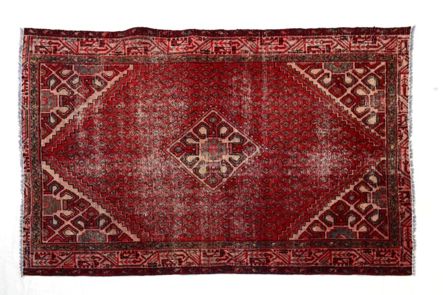 4x6 ft Handmade area rug from Anatolian design Turkish wool carpet SHR1503, Vintage rug, Antique rug,  Area rug, Organic wool rug