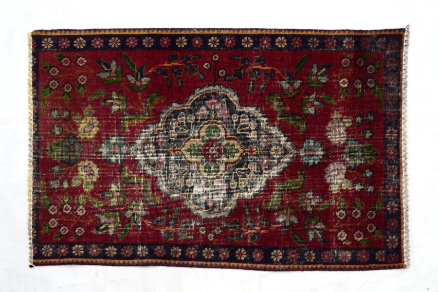 3x5 ft Handmade area rug from Anatolian design Turkish wool carpet SHR1507, Vintage rug, Antique rug,  Area rug, Organic wool rug