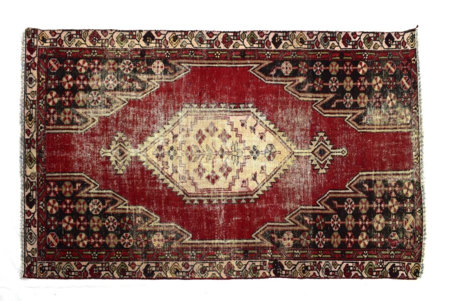 4x6 ft Handmade area rug from Anatolian design Turkish wool carpet SHR1543, Vintage rug, Antique rug, Area rug, Organic wool rug