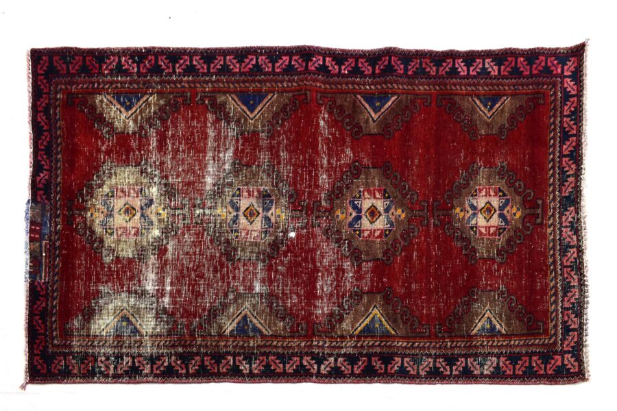 4x6 ft Handmade area rug from Anatolian design Turkish wool carpet SHR1548, Vintage rug, Antique rug, Area rug, Organic wool rug