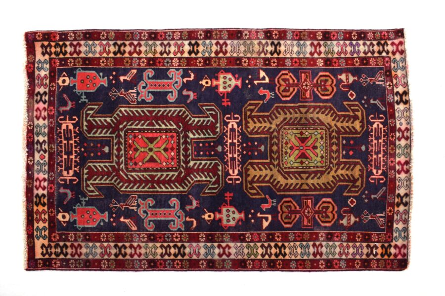 4x5 ft Handmade area rug from Anatolian design Turkish wool carpet SHR1628 Vintage rug, Antique rug, Area rug, Organic wool rug