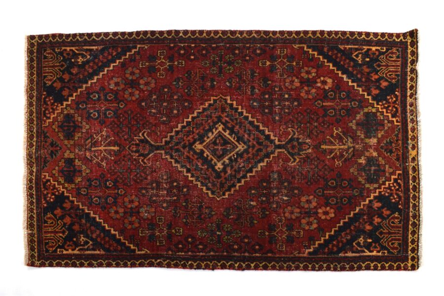 3x5 ft Handmade woolen Anatolian rug from turkey SHR1612, Vintage rug, antique rug, Decorative rug, Organic Wool rug