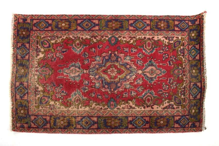 3x4 ft Handmade area rug from Anatolian design Turkish wool carpet SHR1633 Vintage rug, Antique rug, Area rug, Organic wool rug