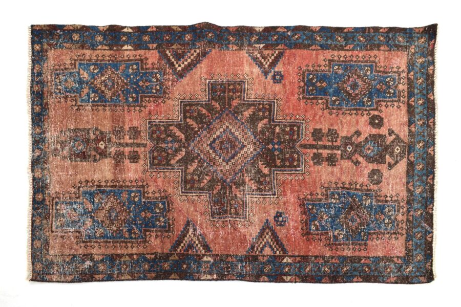 4x5 ft Handmade area rug from Anatolian design Turkish wool carpet SHR1700 Vintage rug, Antique rug, Area rug, Organic wool rug