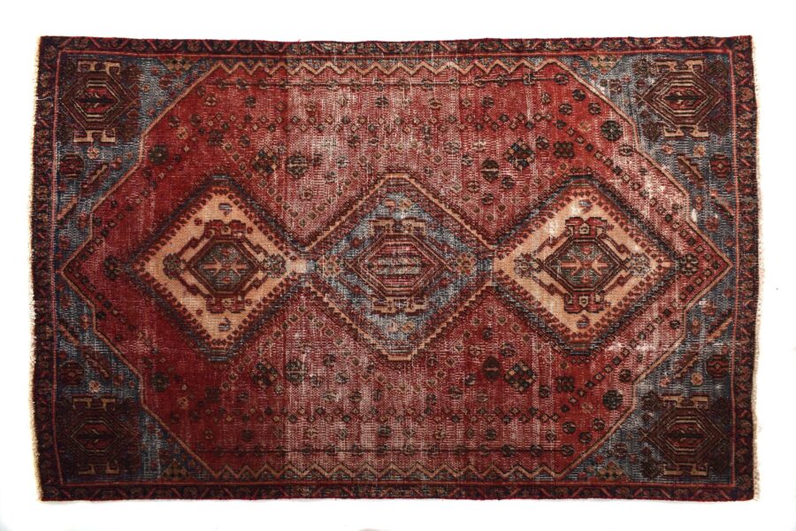 4x6 ft Handmade area rug from Anatolian design Turkish wool carpet SHR1857 Vintage rug, Antique rug, Area rug, Organic wool rug