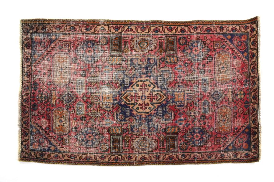 3x5 ft Handmade area rug from Anatolian design Turkish wool carpet SHR1789 Vintage rug, Antique rug, Area rug, Organic wool rug