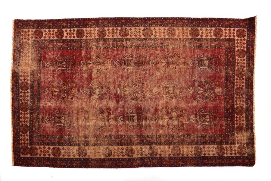 4x6 ft Handmade area rug from Anatolian design Turkish wool carpet SHR1863 Vintage rug, Antique rug, Area rug, Organic wool rug